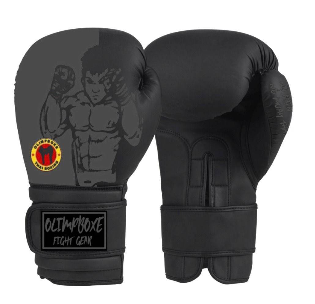 Gants Olimpboxe Fight Gear noir mat