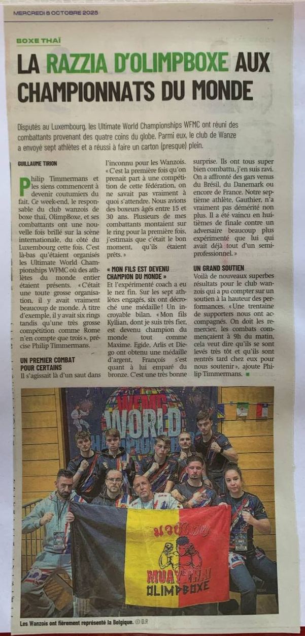 La razzia d'OlimpBoxe aux championnats du monde WFMC