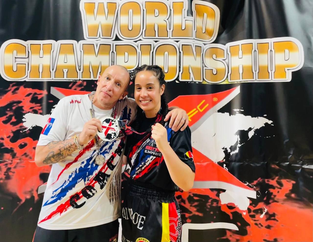 Medaille au World Championship XFC avec le coach
